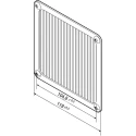 ebm-papst Aluminium Fan Mounted Filter Steel Frame Fan Filter for 119 mm Fans LZ60