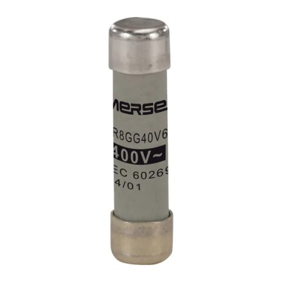 Mersen 6A GG Ceramic Cartridge Fuse 8 x 32 mm, 400V AC, Ferrule Fuse-Links A211025 / FR8GG40V6