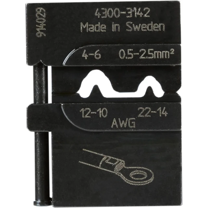 RS PRO Crimp Die Coaxial Type Crimp Tool 485-909, Uninsulated Terminals Compatible, Sweden Origin