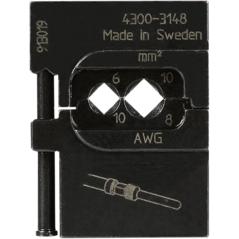 RS PRO Crimp Die Coaxial Type Crimp Tool 485-909, Uninsulated Terminals Compatible, Sweden Origin