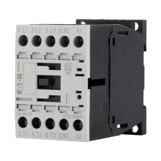 Eaton Motor Control Contactor 24V AC Coil, 3-Pole, 9 A, 4 kW, 400V, 1 NC - Model 276712 DILM9-01(24V50HZ)