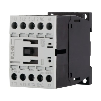 Eaton Motor Control Contactor 24V AC Coil, 3-Pole, 9 A, 4 kW, 400V, 1 NC - Model 276712 DILM9-01(24V50HZ)