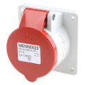 MENNEKES Industrial Power Connector Panel Mount 16A 400V IP44 Red 