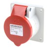 MENNEKES Industrial Power Connector Panel Mount 16A 400V IP44 Red