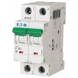 Hager xPole PXL 2-Pole Miniature Circuit Breaker 6A Current Rating Type C 400V AC 48V DC 10kA Breaking 236278 PXL-C6/2
