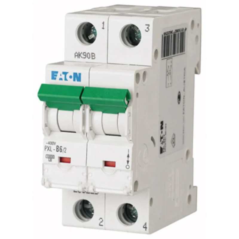 Hager xPole PXL 2-Pole Miniature Circuit Breaker 6A Current Rating Type C 400V AC 48V DC 10kA Breaking 236278 PXL-C6/2