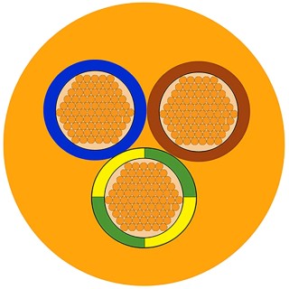 RS PRO 3 Core Power Cable Orange 1mm² 70°C 100m Polyvinyl Chloride 491-796