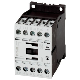 Eaton Contactor 400V Coil, 3-Pole, 15.5 A, 7.5 kW Motor Control with 1 NC Auxiliary 290093 DILM15-01(230V50HZ,240V60HZ)