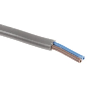 RS PRO 2 Core Grey 0.5mm² Polyvinyl Chloride Power Cable 300V -15°C 100m 491-825