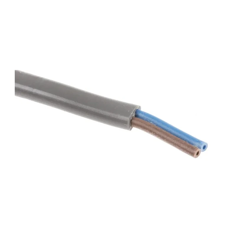 RS PRO 2 Core Grey 0.5mm² Polyvinyl Chloride Power Cable 300V -15°C 100m 491-825