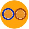 RS PRO 2 Core Power Cable Orange 1mm² 70°C, 100m Polyvinyl Chloride Jacket H05VV-F 491-964