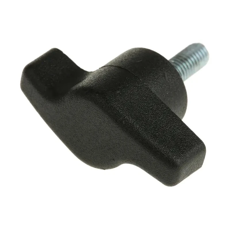 RS PRO Black Thermoplastic Wing Clamping Knob, Threaded Stud 35 mm Diameter, 15 mm Thread Length 478-466