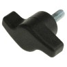 RS PRO Black Thermoplastic Wing Clamping Knob, Threaded Stud 35 mm Diameter, 15 mm Thread Length 478-466