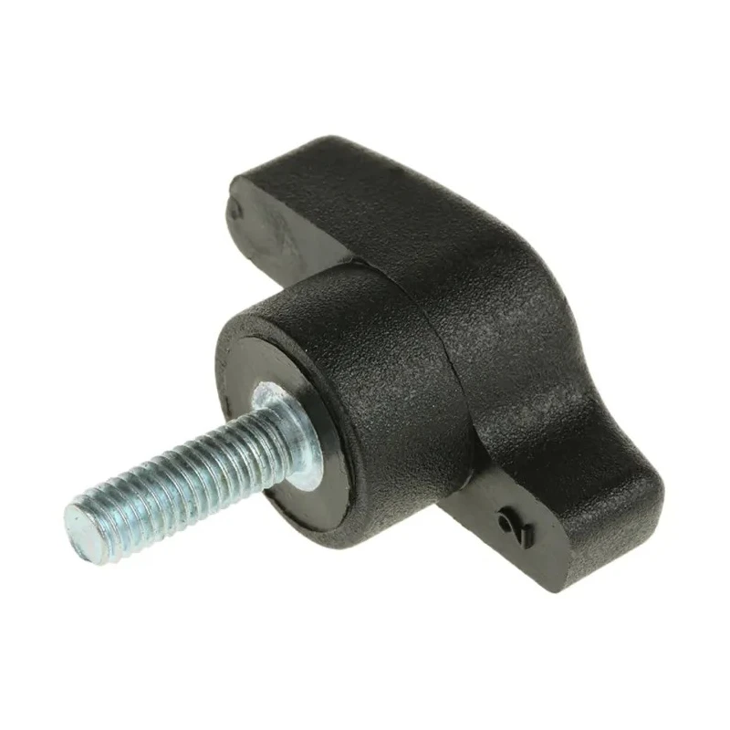 RS PRO Black Thermoplastic Wing Clamping Knob, Threaded Stud 35 mm Diameter, 15 mm Thread Length 478-466