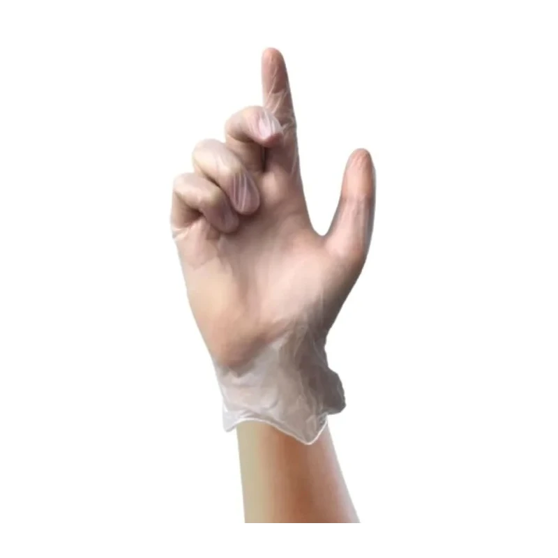 Unigloves Clear Powdered Vinyl Disposable Gloves Food Safe 0.06 mm Thickness Size 10/XL GS0075