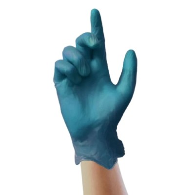 Unigloves Unicare Soft Blue Vinyl Disposable Gloves Food Safe 0.06 mm GS0084-A