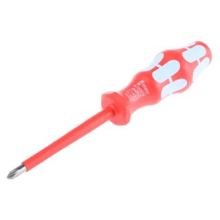 Wera Insulated Screwdriver PH2 Tip 100 mm Blade Stainless Steel VDE/1000V Approved Czech Republic 05022734001