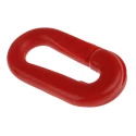 RS PRO Red Barrier & Stanchion Chain Link Polypropylene 503-805