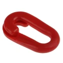 RS PRO Red Barrier & Stanchion Chain Link Polypropylene 503-805