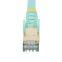 StarTech.com Shielded Screened Cat6a Ethernet Cable 1.5 m, Light Blue PVC Jacket 