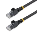 StarTech.com Cat6 Unshielded Ethernet Cable, 4 Core Stranded Copper, Black 7.5 m PVC Jacket 