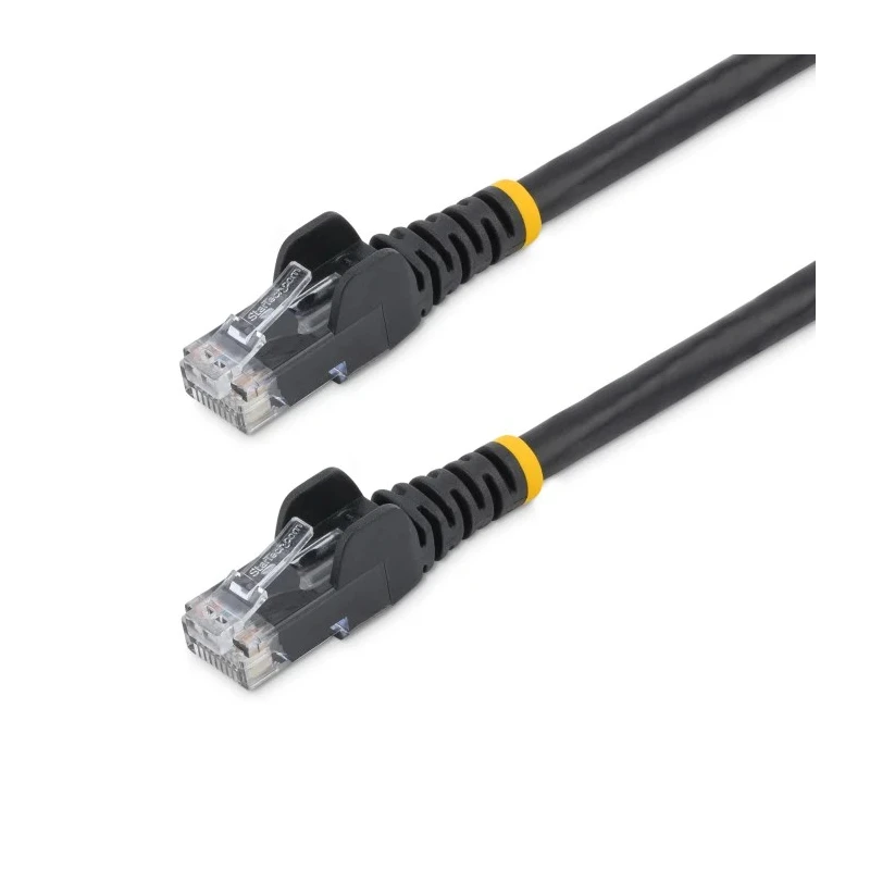 StarTech.com Cat6 Unshielded Ethernet Cable, 4 Core Stranded Copper, Black 7.5 m PVC Jacket 