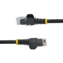 StarTech.com Cat6 Unshielded Ethernet Cable, 4 Core Stranded Copper, Black 7.5 m PVC Jacket 