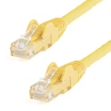 StarTech.com Cat6 Ethernet Cable 4 Core, Unshielded, Snagless PVC Jacket, Yellow, 7.5 m 