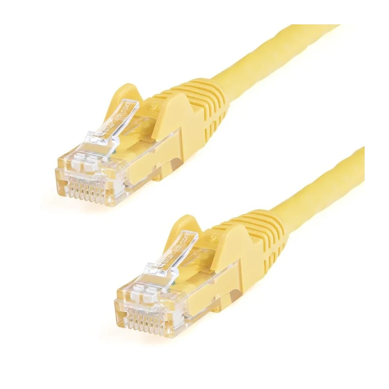 StarTech.com Cat6 Ethernet Cable 4 Core, Unshielded, Snagless PVC Jacket, Yellow, 7.5 m 
