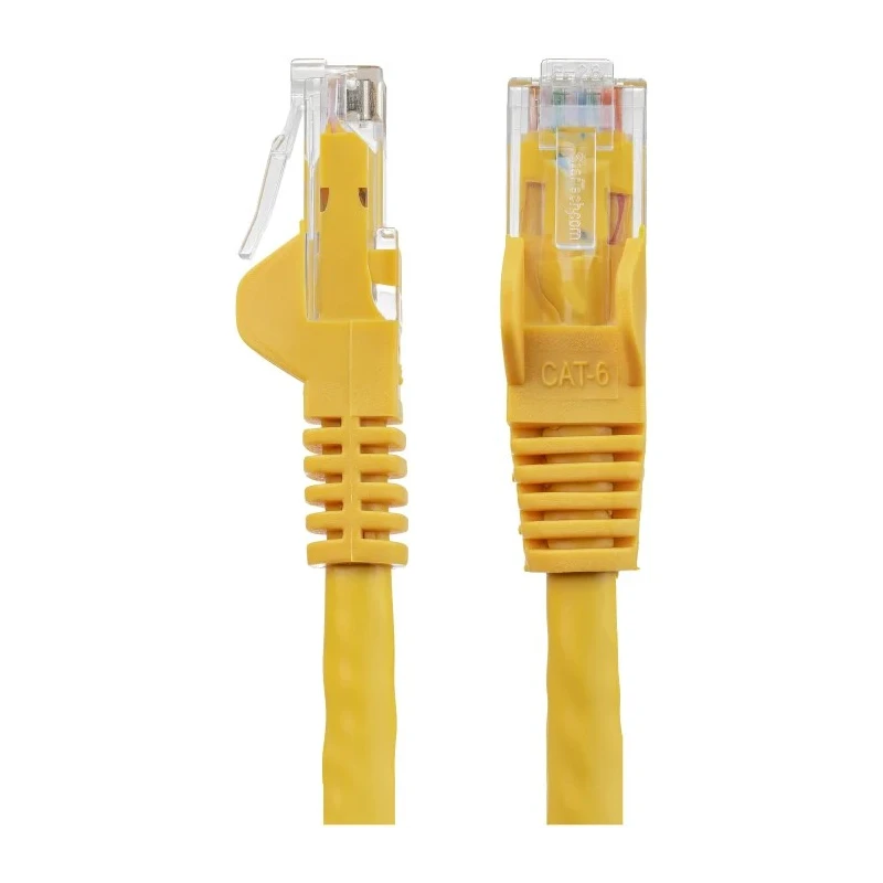 StarTech.com Cat6 Ethernet Cable 4 Core, Unshielded, Snagless PVC Jacket, Yellow, 7.5 m 