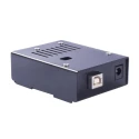 KKSB Development Board Case for Arduino Uno, Black, Powder-Coated Steel, GPIO Cutout 110222B
