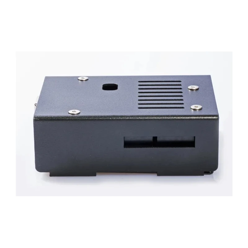 KKSB Development Board Case for Arduino Uno, Black, Powder-Coated Steel, GPIO Cutout 110222B