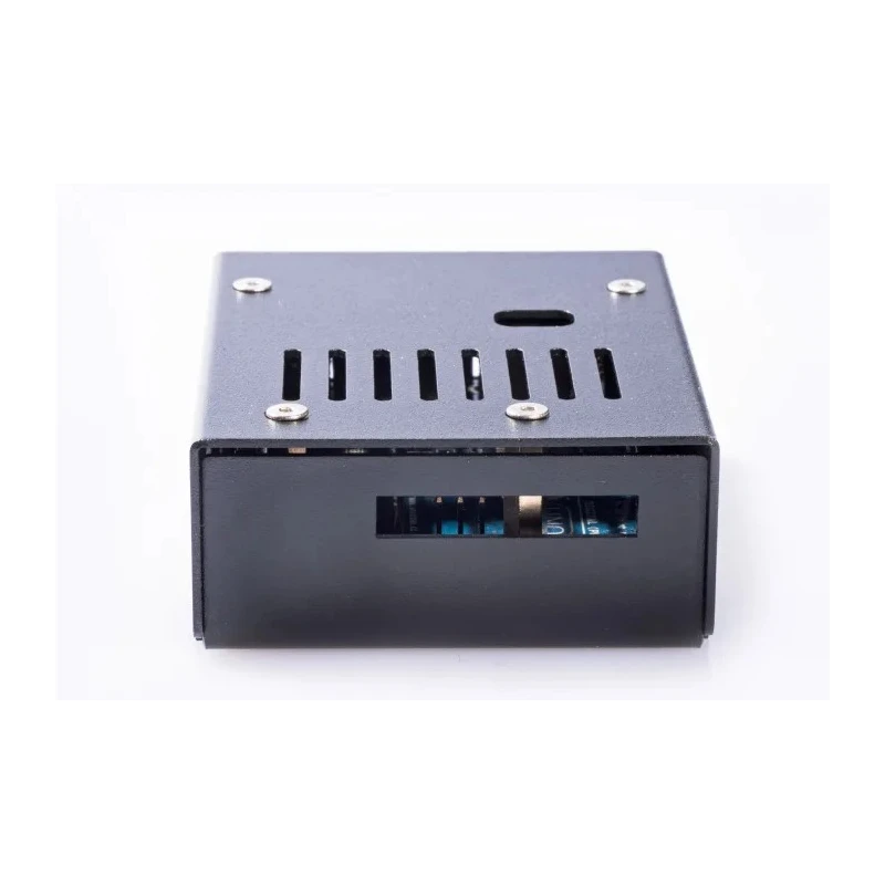 KKSB Development Board Case for Arduino Uno, Black, Powder-Coated Steel, GPIO Cutout 110222B