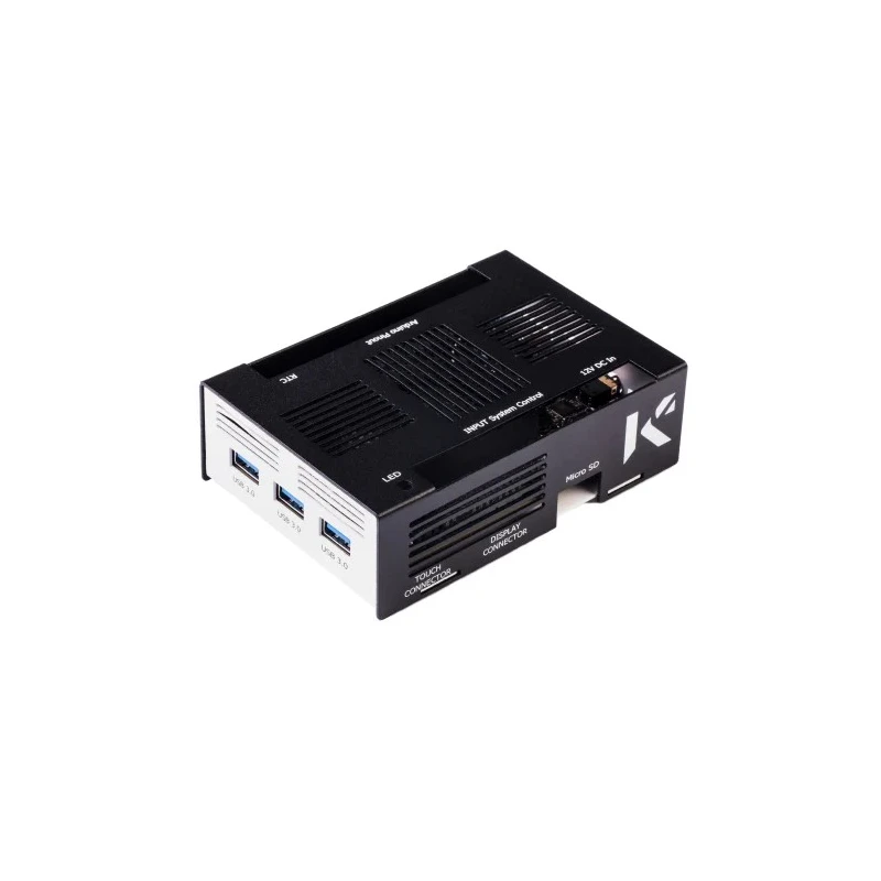 KKSB Development Board Case for LattePanda Alpha and LattePanda Delta, Aluminium, Black and White, 60mm x 33mm 7350001160467