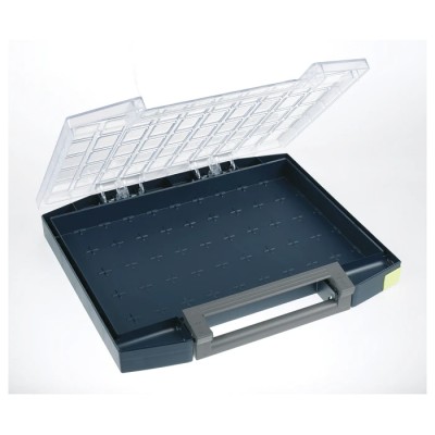 Raaco Adjustable Compartments 4 Cell Grey Polypropylene, Polycarbonate Compartment Box 55 mm x 421 mm x 361 mm 134866