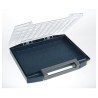 Raaco Adjustable Compartments 4 Cell Grey Polypropylene, Polycarbonate Compartment Box 55 mm x 421 mm x 361 mm 134866