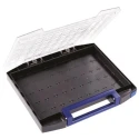 Raaco Adjustable Compartments 4 Cell Grey Polypropylene, Polycarbonate Compartment Box 55 mm x 421 mm x 361 mm 134866