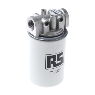 RS PRO Hydraulic Spin-On Filter Can 10 μm Filtration Size, Snap-On Filter Type, Nitrile Rubber Seal, 100°C Max 512-667