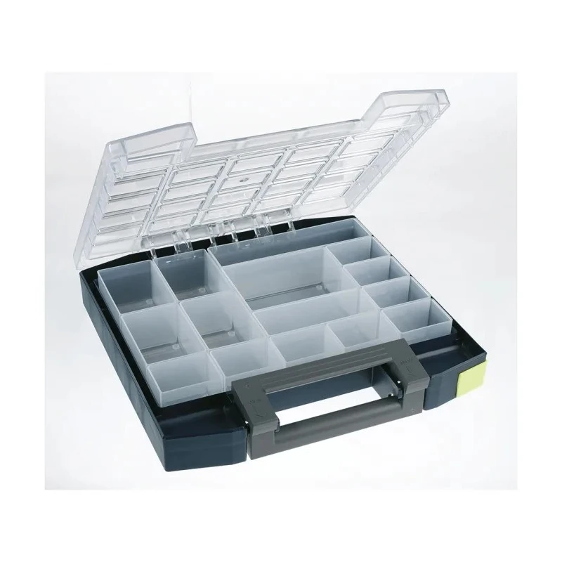 Raaco 15 Cell Grey Polypropylene, Polycarbonate Compartment Box 55 mm x 298 mm x 284 mm 134811