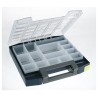 Raaco 15 Cell Grey Polypropylene, Polycarbonate Compartment Box 55 mm x 298 mm x 284 mm 134811