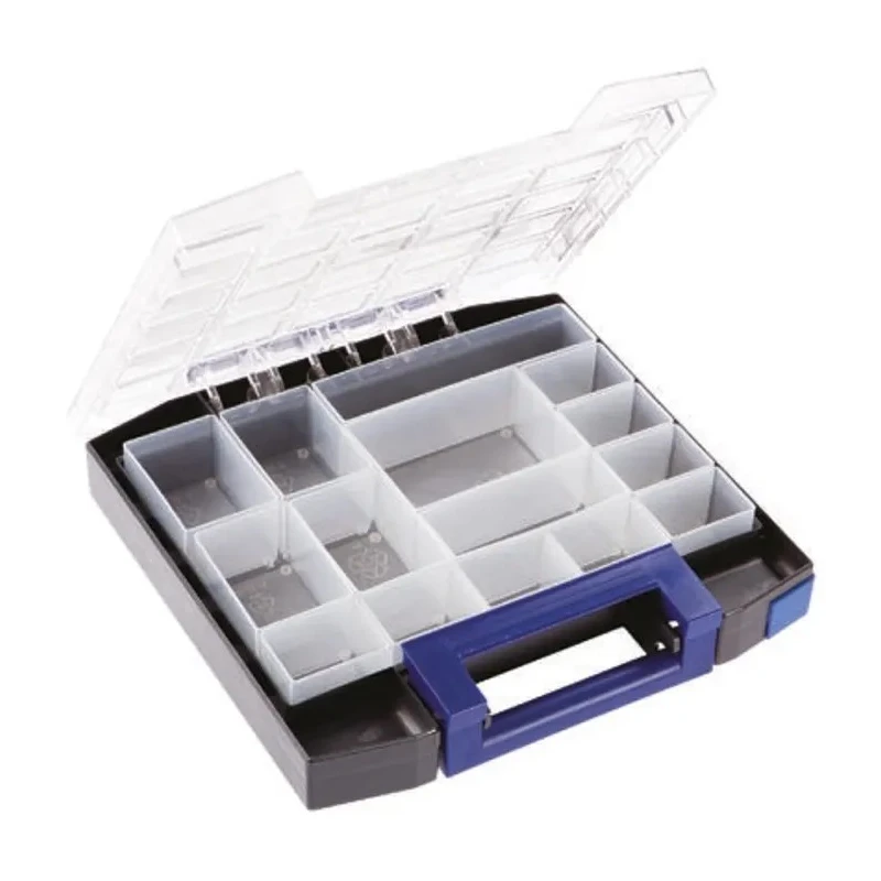 Raaco 15 Cell Grey Polypropylene, Polycarbonate Compartment Box 55 mm x 298 mm x 284 mm 134811