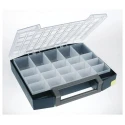 Raaco 20 Cell Blue Polycarbonate Polypropylene Compartment Box 78 mm x 421 mm x 361 mm 134934