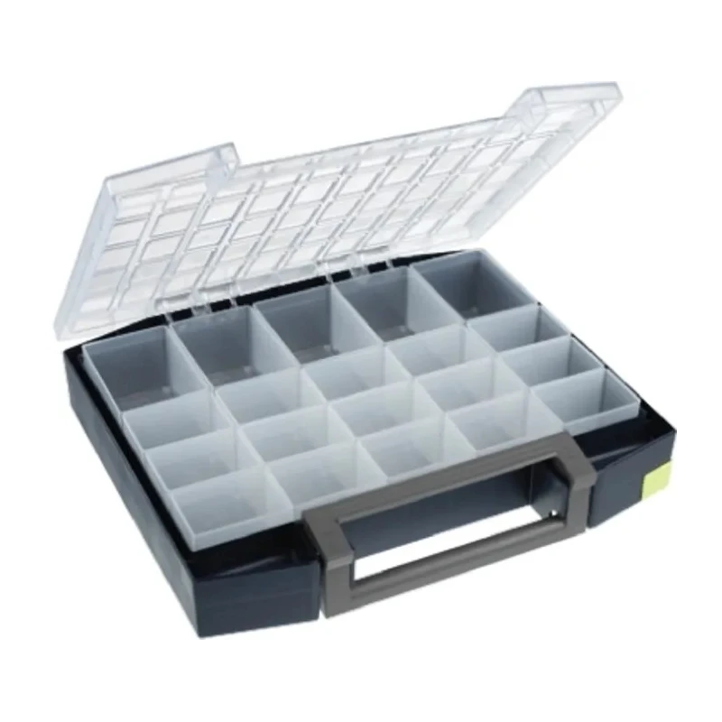 Raaco 20 Cell Blue Polycarbonate Polypropylene Compartment Box 78 mm x 421 mm x 361 mm 134934