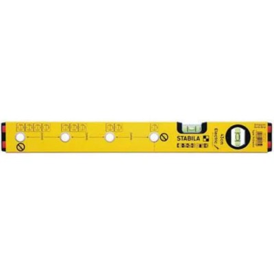 Stabila 430 mm Aluminium Frame Spirit Level with 2 Vials Horizontal and Vertical 16135