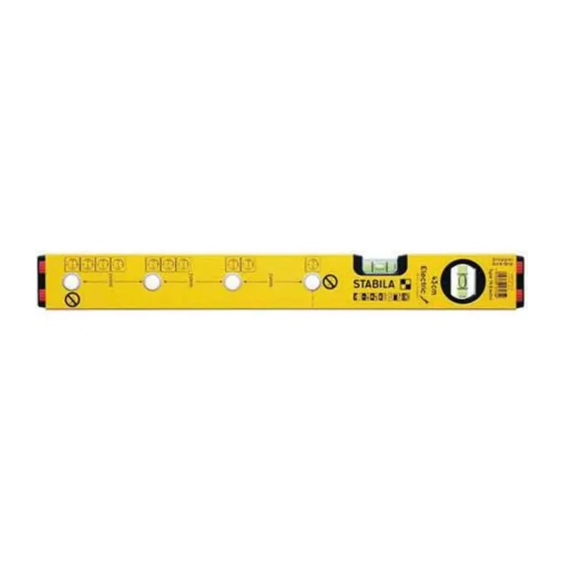 Stabila 430 mm Aluminium Frame Spirit Level with 2 Vials Horizontal and Vertical 16135