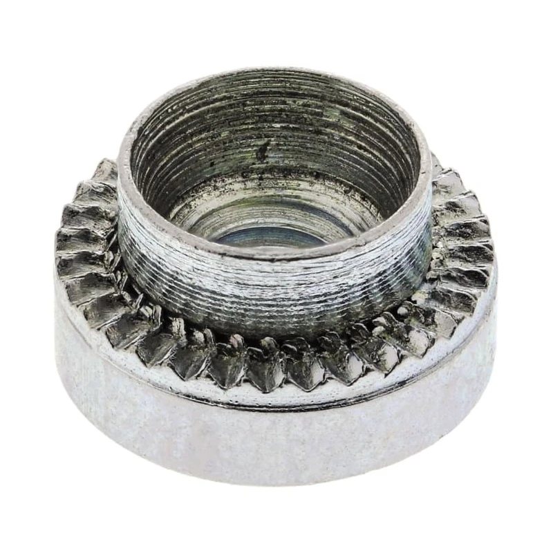 Hank Passivated Zinc Plated M4 Steel Rivet Bush, 9.5 mm Outside Diameter, 6.75 mm Fixing Hole Diameter, 3.2 mm Depth 505-280