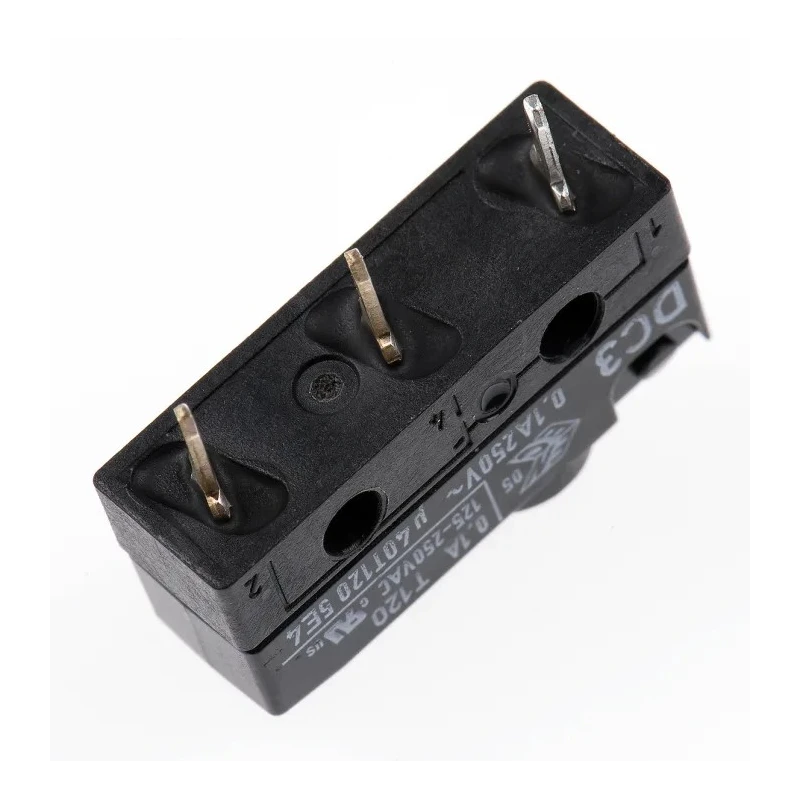 ZF Button Micro Switch, Solder Terminal, 100mA, 250V AC, SPDT, IP6K7 DC3C-H1AA