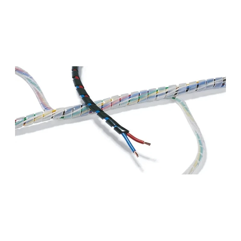 HellermannTyton Spiral Cable Wrap Black Polyamide 6 Flexible Cable Management 30m Length 16-20mm 161-44300 SBPAV016-PA6V0-BK