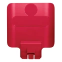 Rubbermaid Commercial Products Red Resin Waste Bin Lid for Slim Jim Recycling Station Starter Kit 2007905