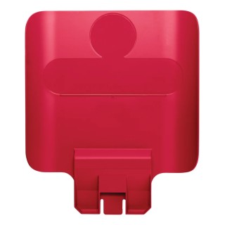 Rubbermaid Commercial Products Red Resin Waste Bin Lid for Slim Jim Recycling Station Starter Kit 2007905